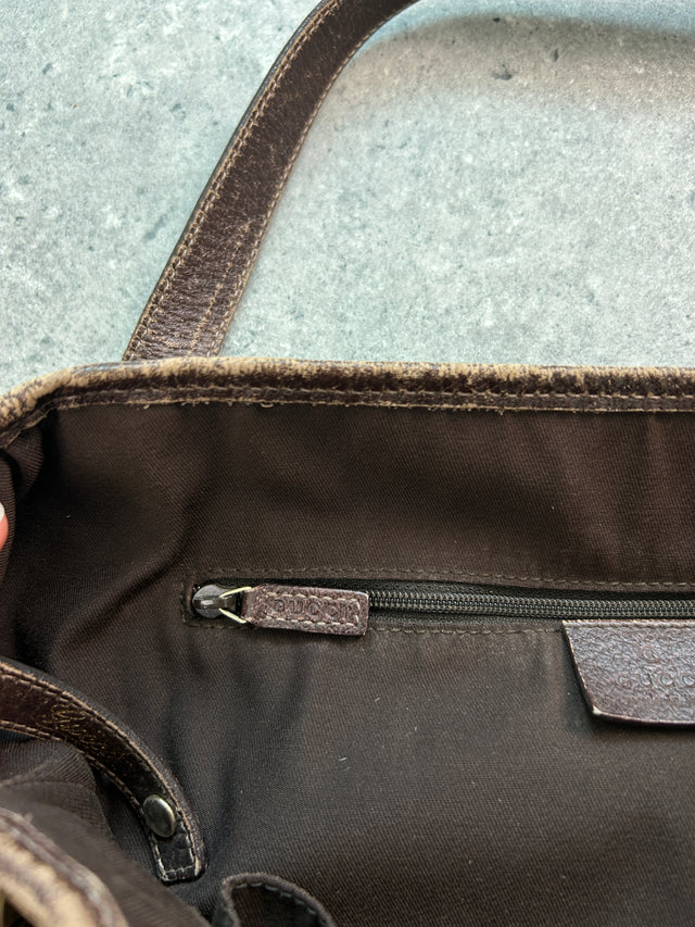 GUCCI MONOGRAMM HANDTASCHE BRAUN BEIGE