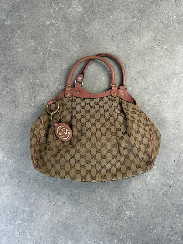 GUCCI SUKEY MONOGRAMM HANDTASCHE ROSA