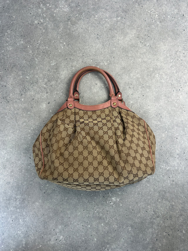 GUCCI SUKEY MONOGRAMM HANDTASCHE ROSA