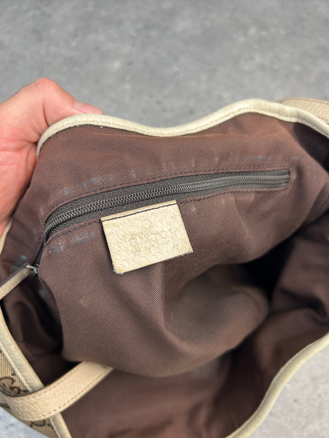 GUCCI ABBEY MONOGRAMM HANDTASCHE BEIGE