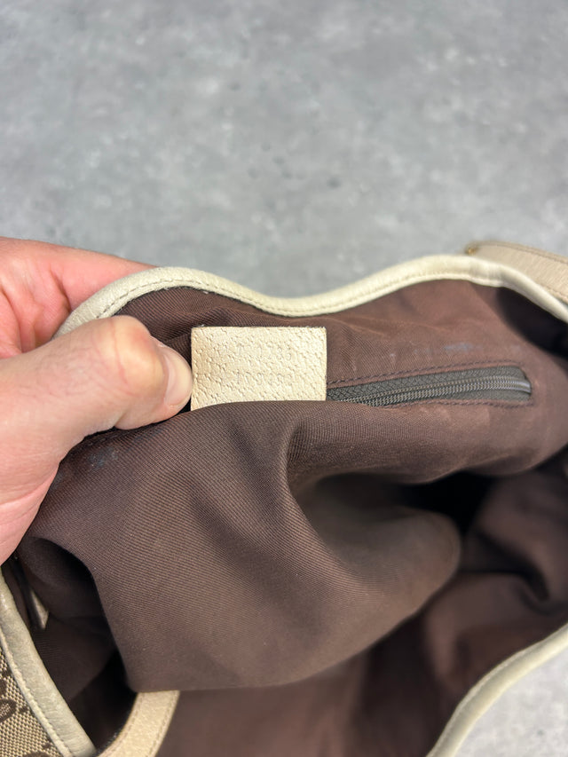 GUCCI ABBEY MONOGRAMM HANDTASCHE BEIGE