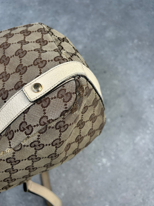 GUCCI ABBEY MONOGRAMM HANDTASCHE BEIGE