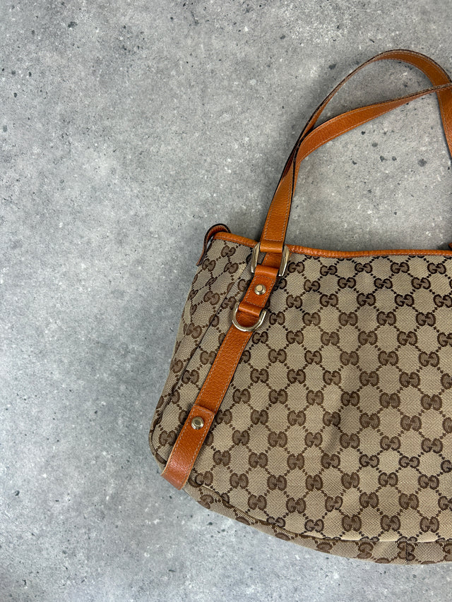 GUCCI ABBEY MONOGRAMM HANDTASCHE ORANGE