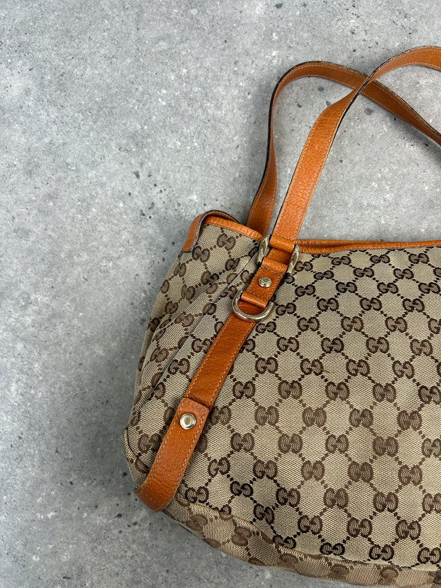 GUCCI ABBEY MONOGRAMM HANDTASCHE ORANGE