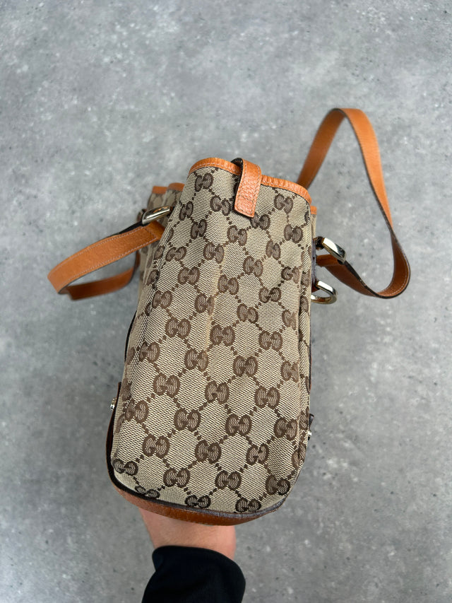 GUCCI ABBEY MONOGRAMM HANDTASCHE ORANGE
