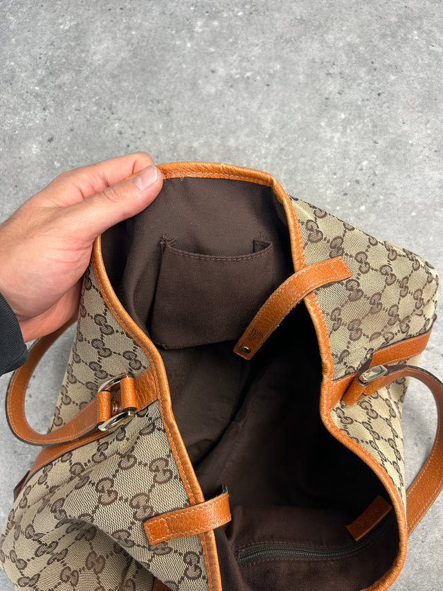 GUCCI ABBEY MONOGRAMM HANDTASCHE ORANGE