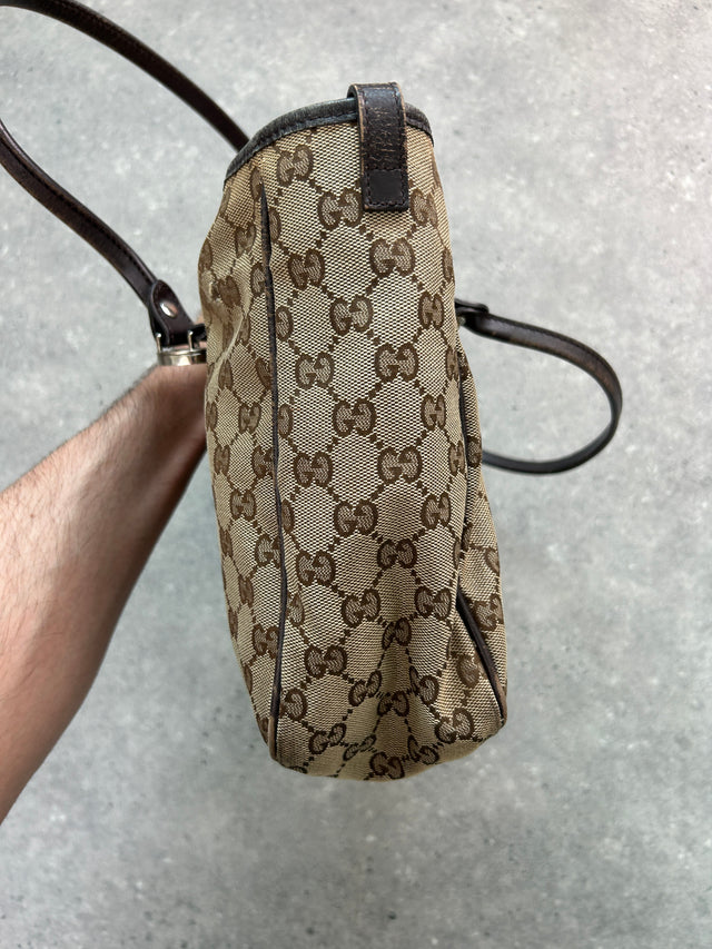 GUCCI GG MONOGRAMM HANDTASCHE BRAUN