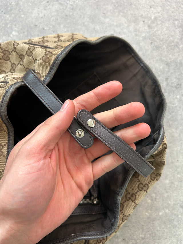 GUCCI GG MONOGRAMM HANDTASCHE BRAUN