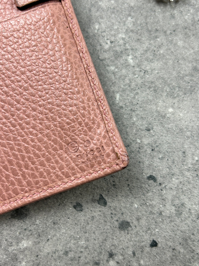 GUCCI MONOGRAMM PORTEMONNAIE ROSA BEIGE