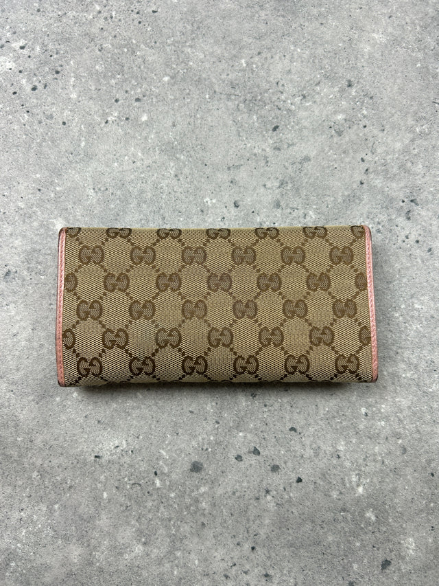 GUCCI MONOGRAMM PORTEMONNAIE ROSA BEIGE