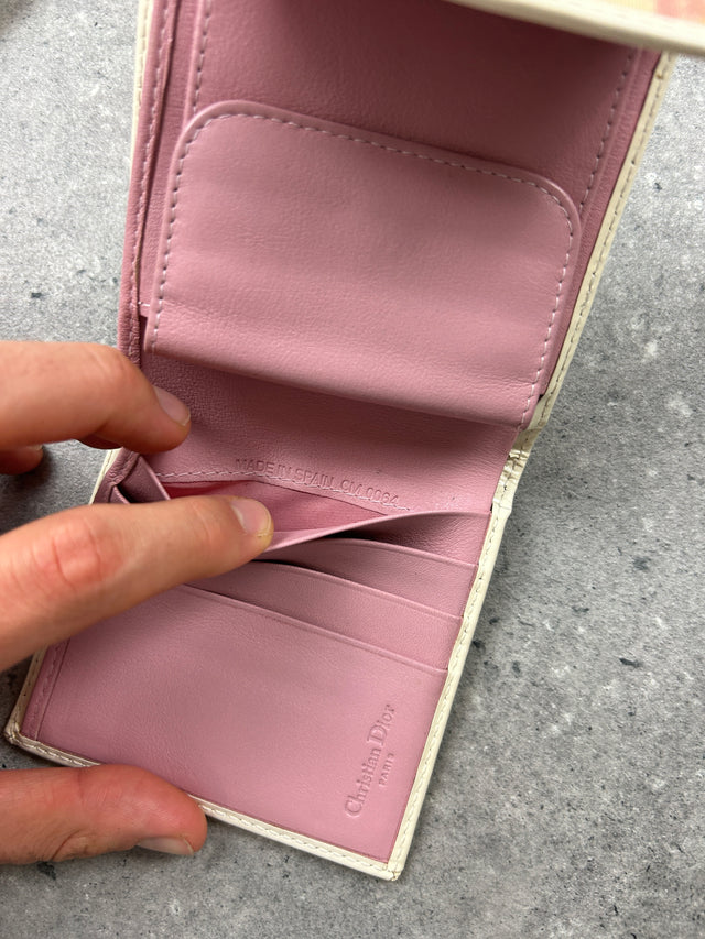 CHRISTIAN DIOR MONOGRAMM PORTEMONNAIE ROSA