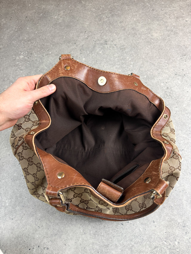 Gucci Sukey GG Monogramm Schultertasche Braun