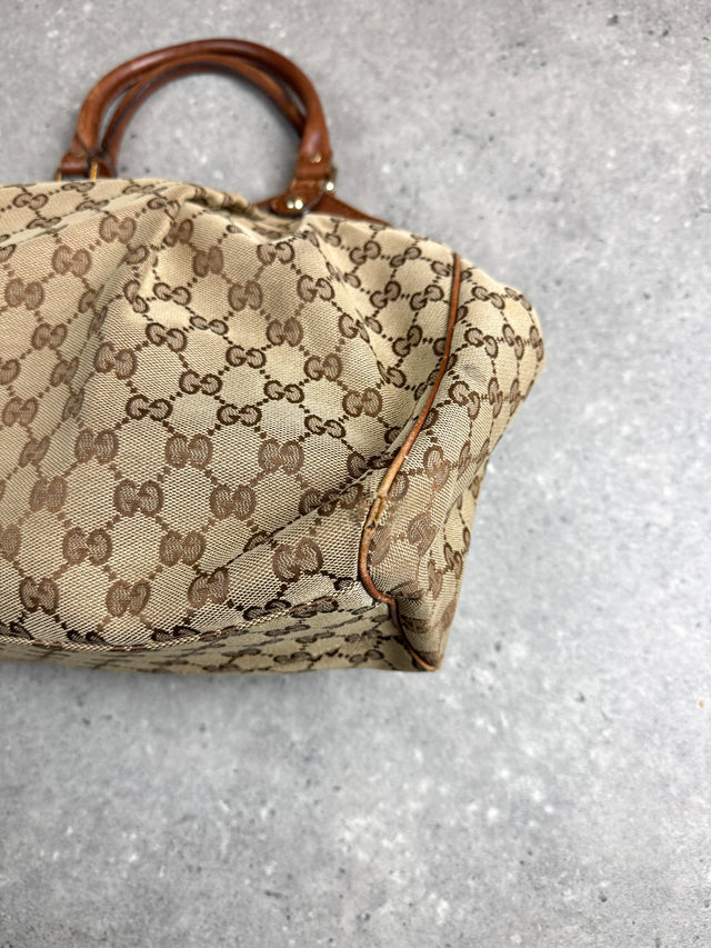 Gucci Sukey GG Monogramm Schultertasche Braun