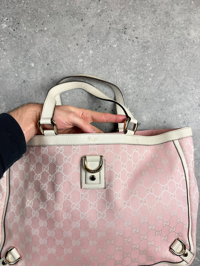 Gucci GG Monogramm Shopper Tote Handtasche Rosa