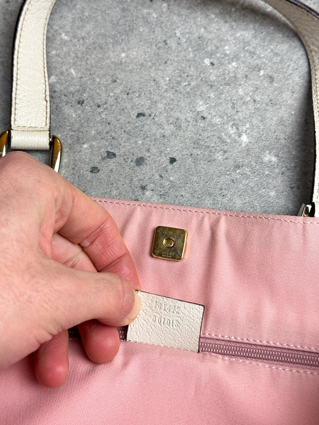 Gucci GG Monogramm Shopper Tote Handtasche Rosa