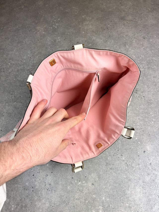 Gucci GG Monogramm Shopper Tote Handtasche Rosa