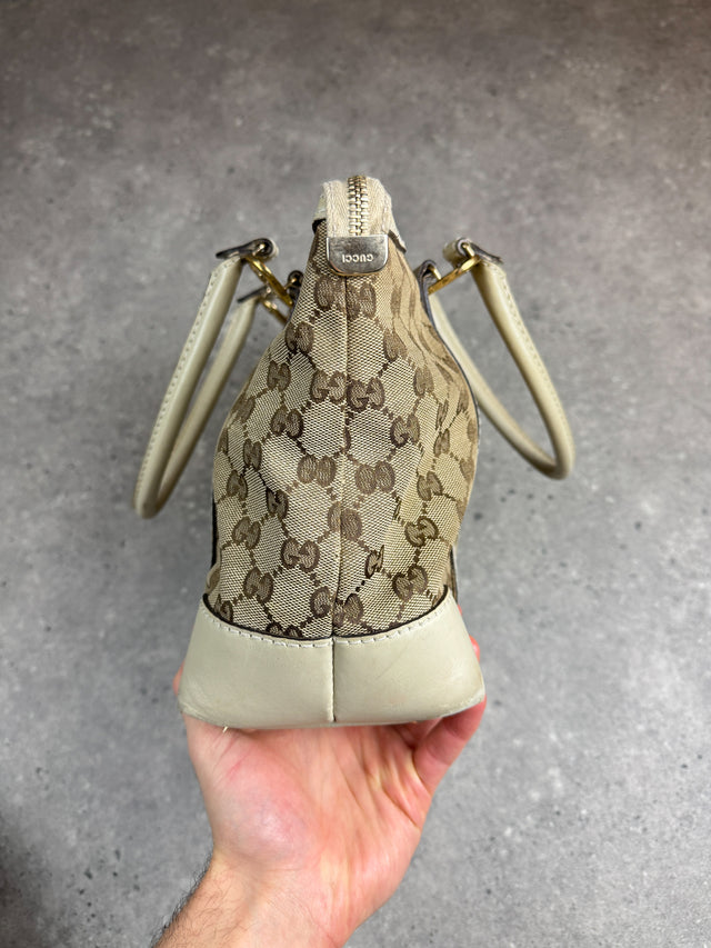 Gucci GG Canvas Herz Emblem Handtasche Beige