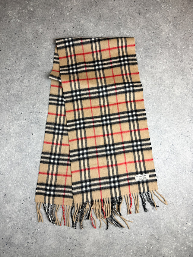 Burberry Kaschmir Nova Check Schal Beige