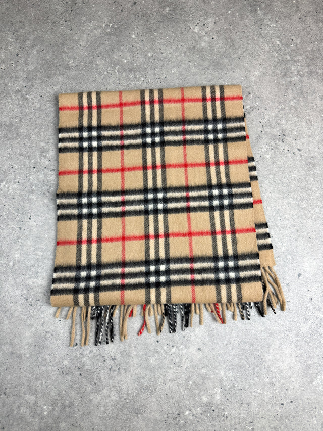 Burberry Kaschmir Nova Check Schal Beige