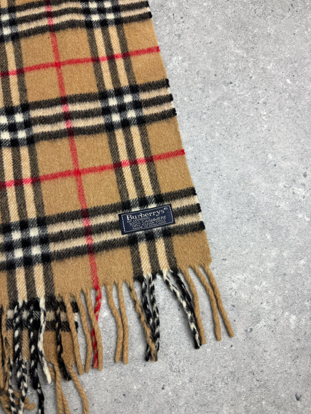 Burberry Nova Check Kaschmir Schal Vintage