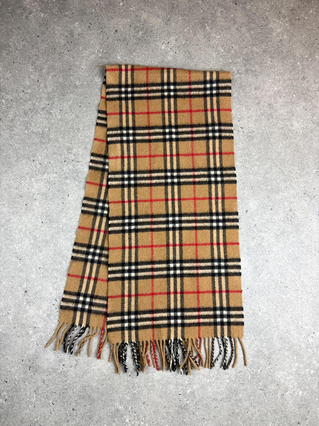 Burberry Nova Check Kaschmir Schal Vintage
