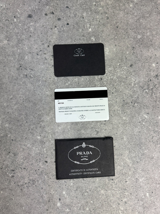 Prada Saffiano Continental Portemonnaie Schwarz