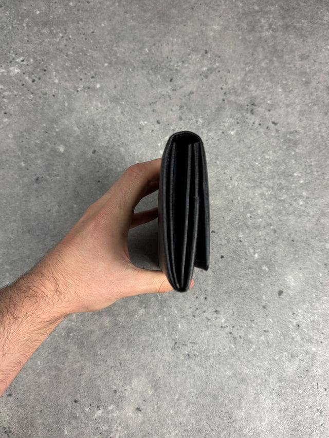 Prada Saffiano Continental Portemonnaie Schwarz