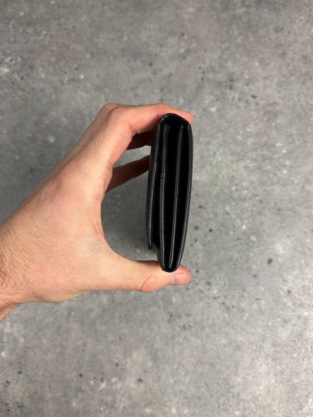 Prada Saffiano Continental Portemonnaie Schwarz