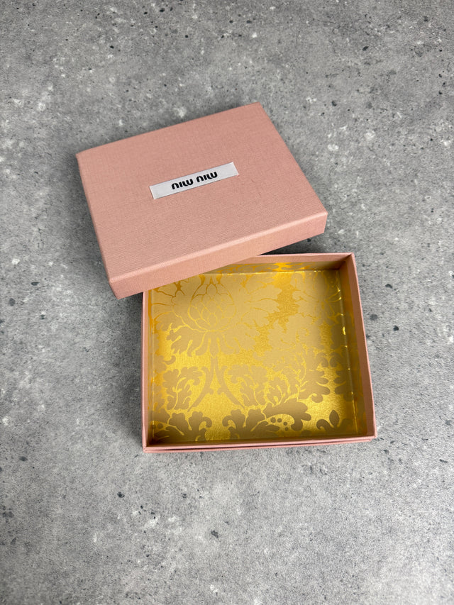 Miu Miu Matelassé Leder Portemonnaie Rosa