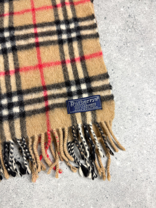 Burberry Nova Check Kaschmir Schal Vintage