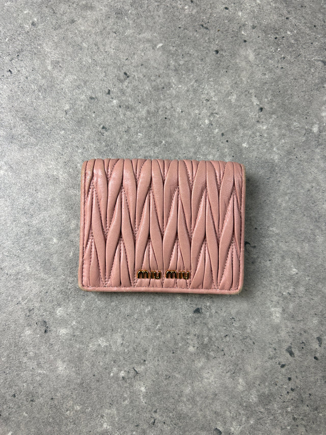 MIU MIU LEDER PORTEMONNAIE ROSA