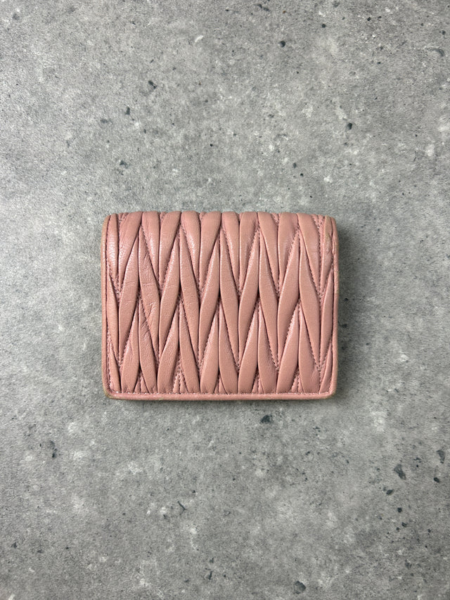MIU MIU LEDER PORTEMONNAIE ROSA