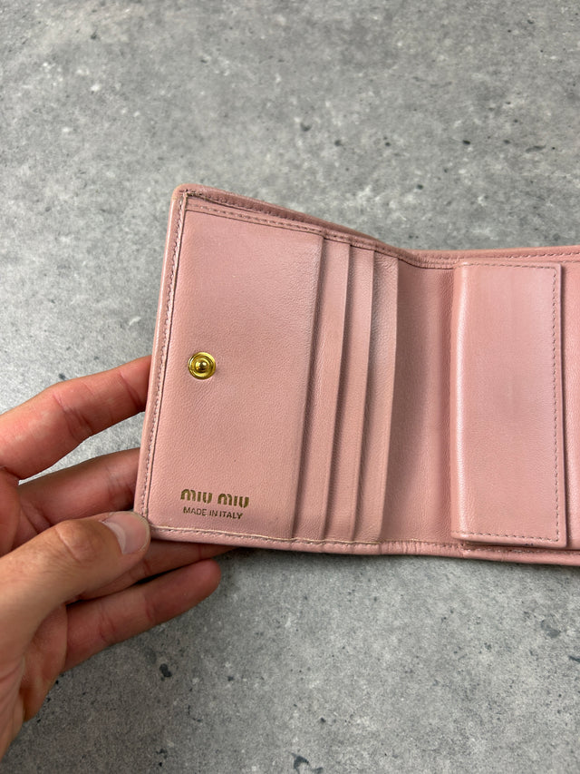 MIU MIU LEDER PORTEMONNAIE ROSA