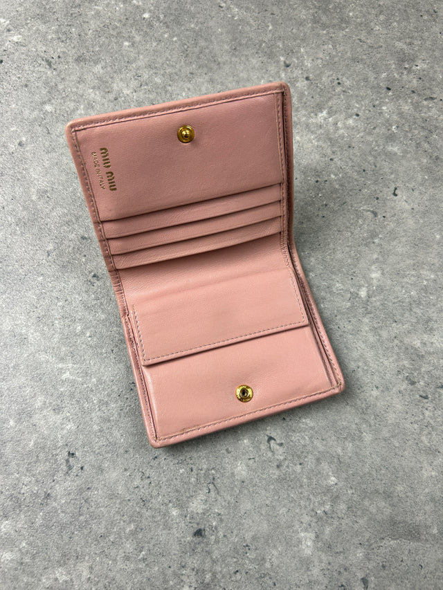 MIU MIU LEDER PORTEMONNAIE ROSA