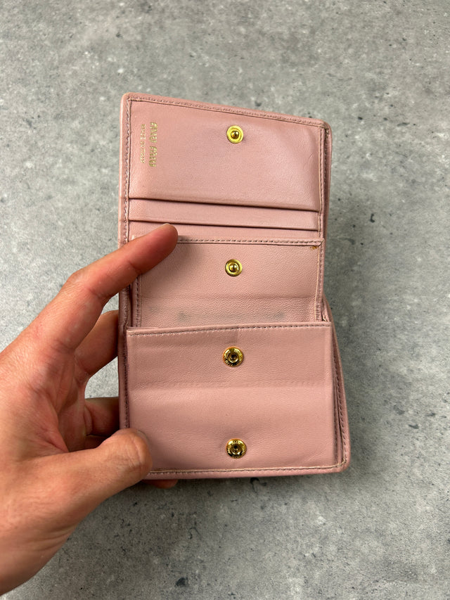 MIU MIU LEDER PORTEMONNAIE ROSA