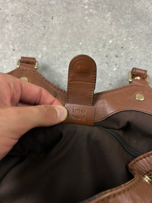 GUCCI SOOKIE MONOGRAMM HANDTASCHE BRAUN