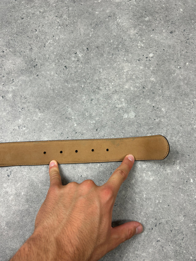 GUCCI HEART GG MONOGRAM BELT ROSE