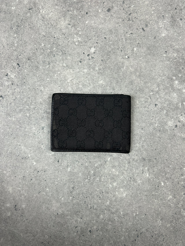 GUCCI MONOGRAM PORTEMONNAIE SCHWARZ