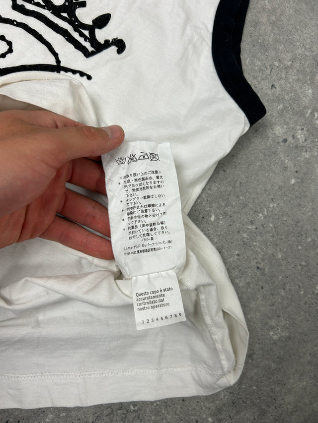 DOLCE GABANNA RHINESTONE TOP