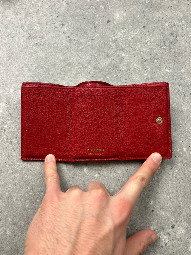 MIUMIU PORTEMONNAIE ROSA MIT HERZ