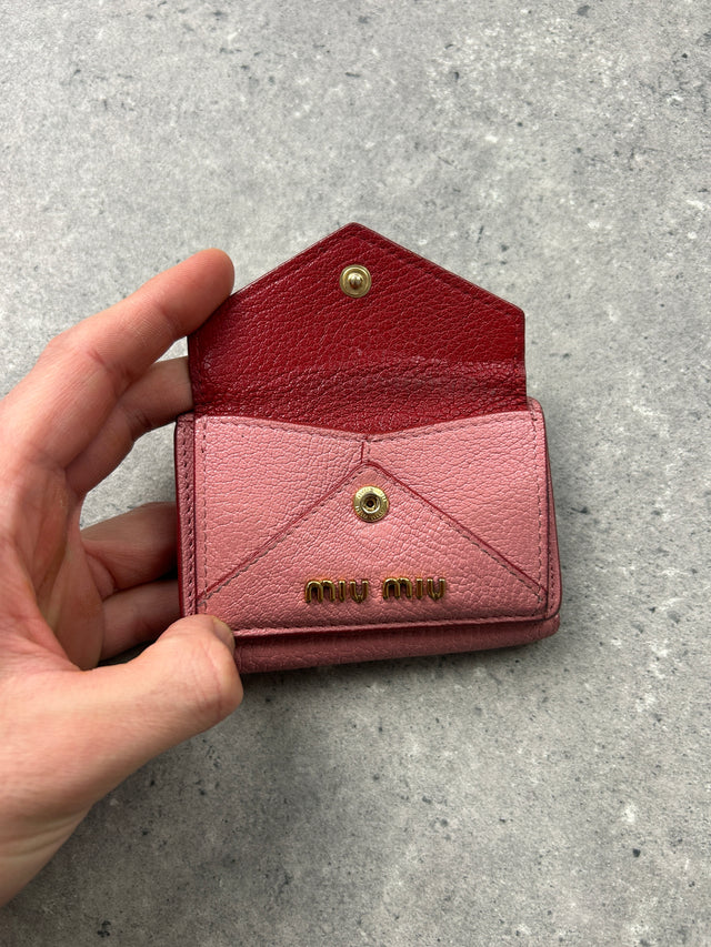 MIUMIU PORTEMONNAIE ROSA MIT HERZ