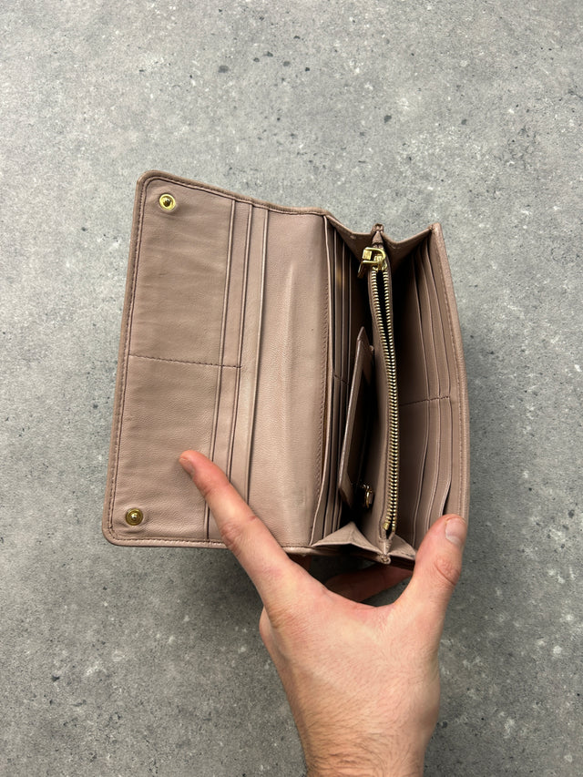 MIUMIU LEDER PORTEMONNAIE ROSE