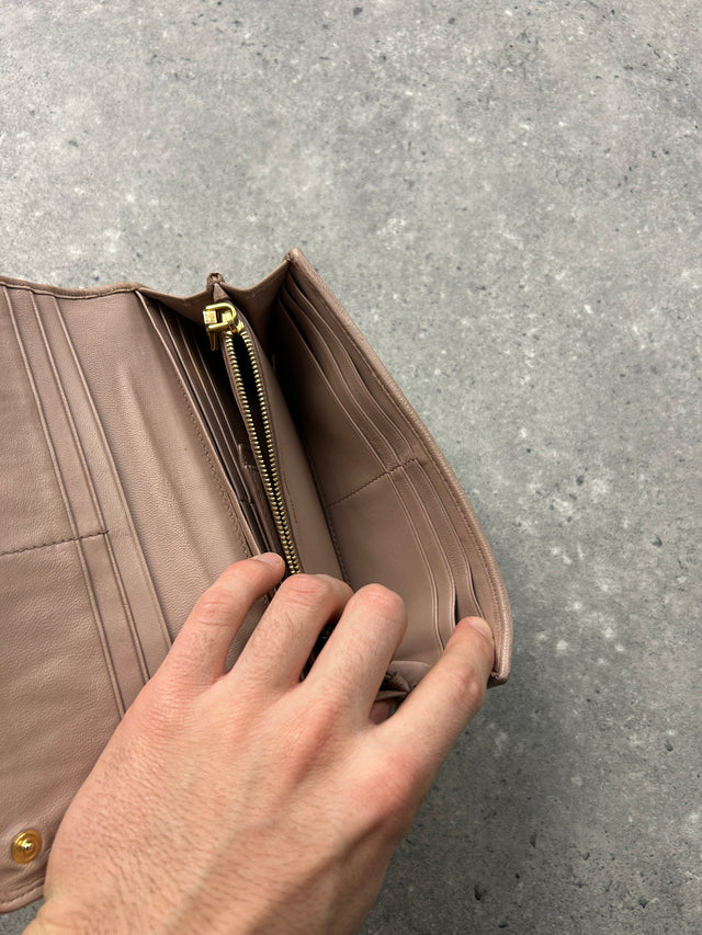 MIUMIU LEDER PORTEMONNAIE ROSE