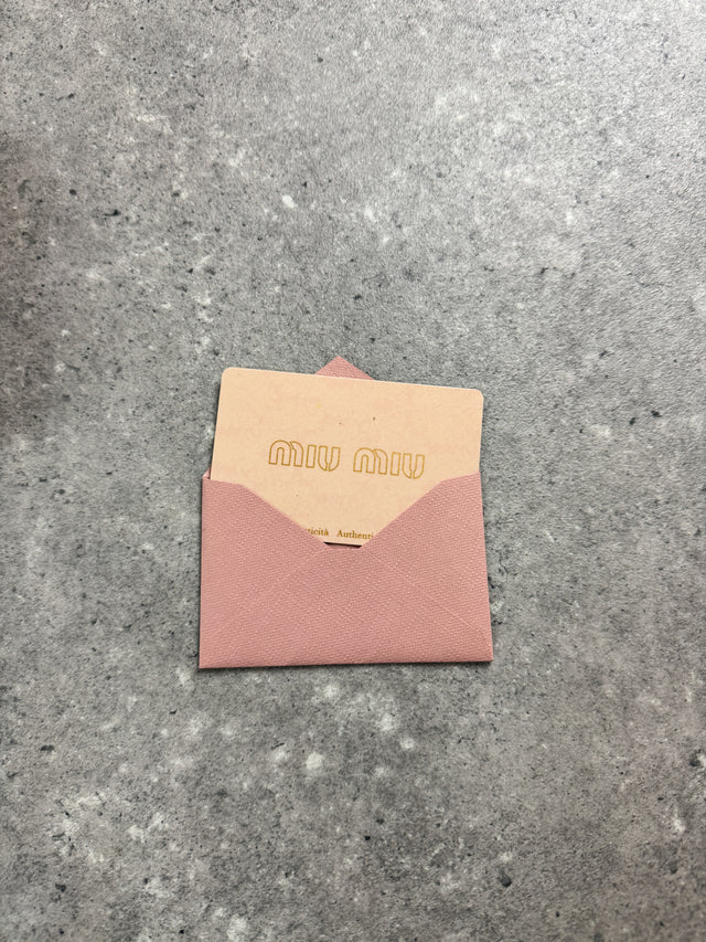 Miu Miu Matelasse Leder Portemonnaie Bordeaux