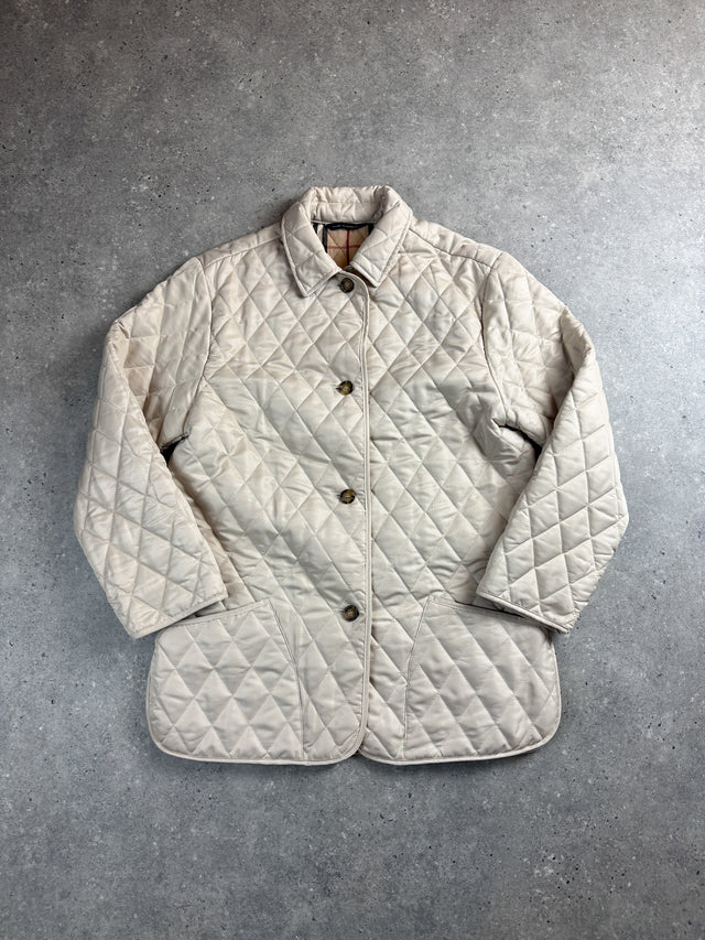 Burberry Herren Steppjacke Weiß Größe M