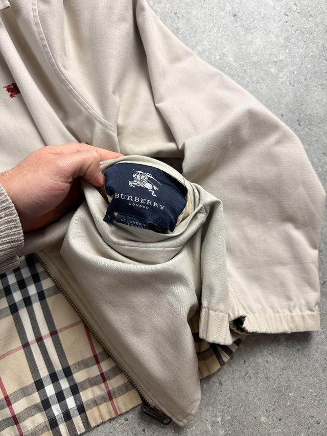 Burberry Nova Check Harrington Reversible Jacke Beige