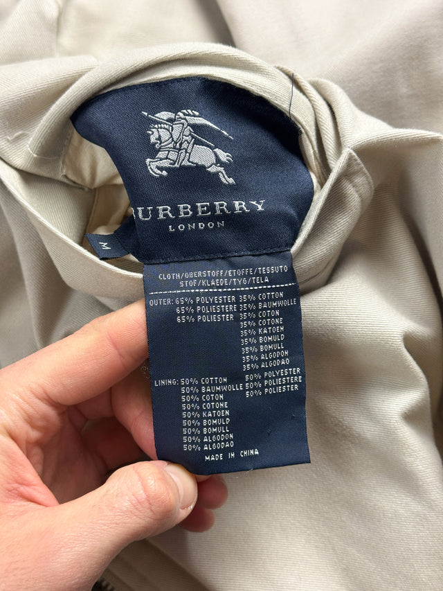 Burberry Nova Check Harrington Reversible Jacke Beige