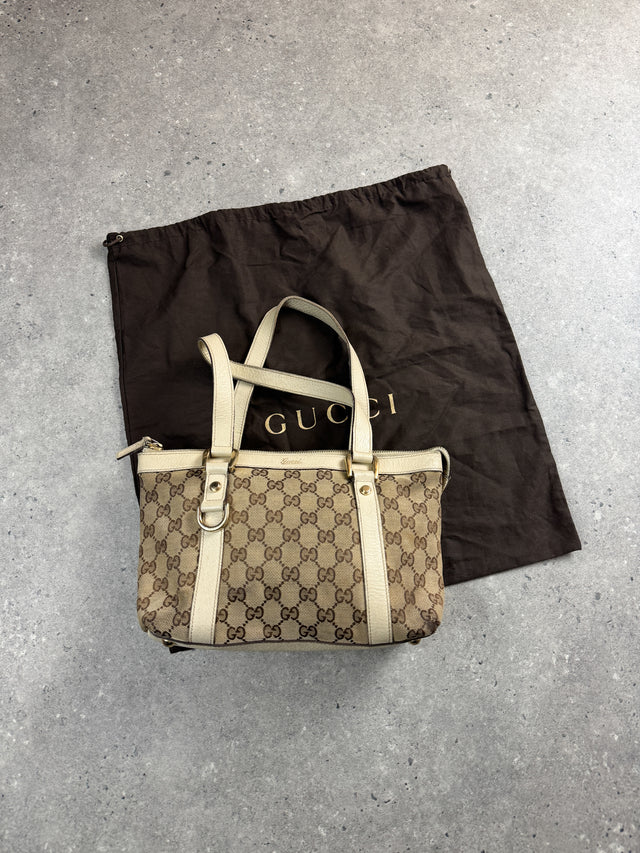 Gucci Mini Abbey GG Monogramm Handtasche Beige