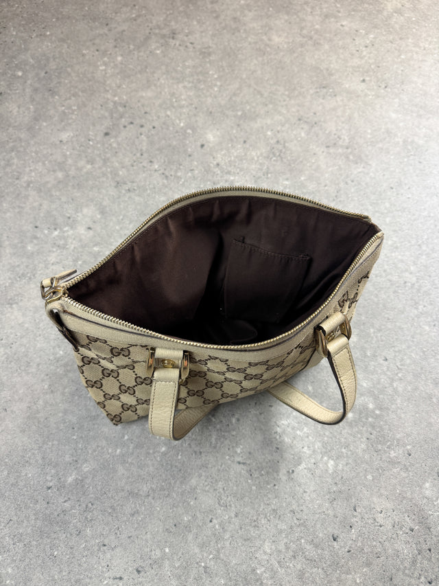 Gucci Mini Abbey GG Monogramm Handtasche Beige