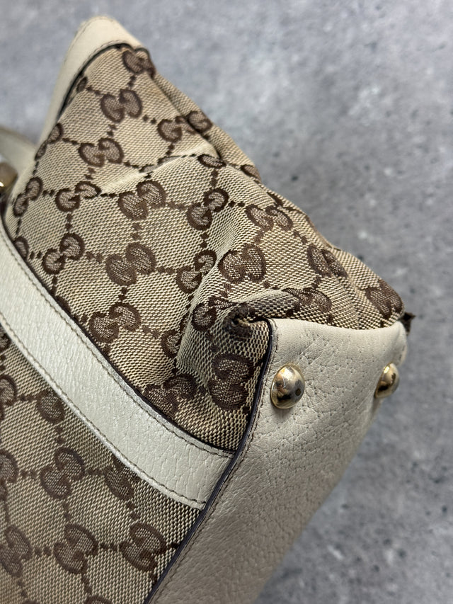 Gucci Mini Abbey GG Monogramm Handtasche Beige